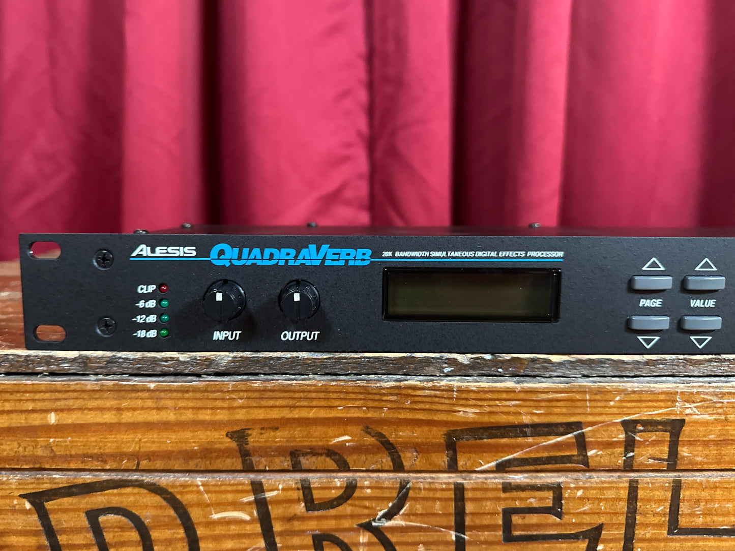 1989 Alesis Quadraverb 16-Bit Stereo Digital Effects Processor w/ Power Supply