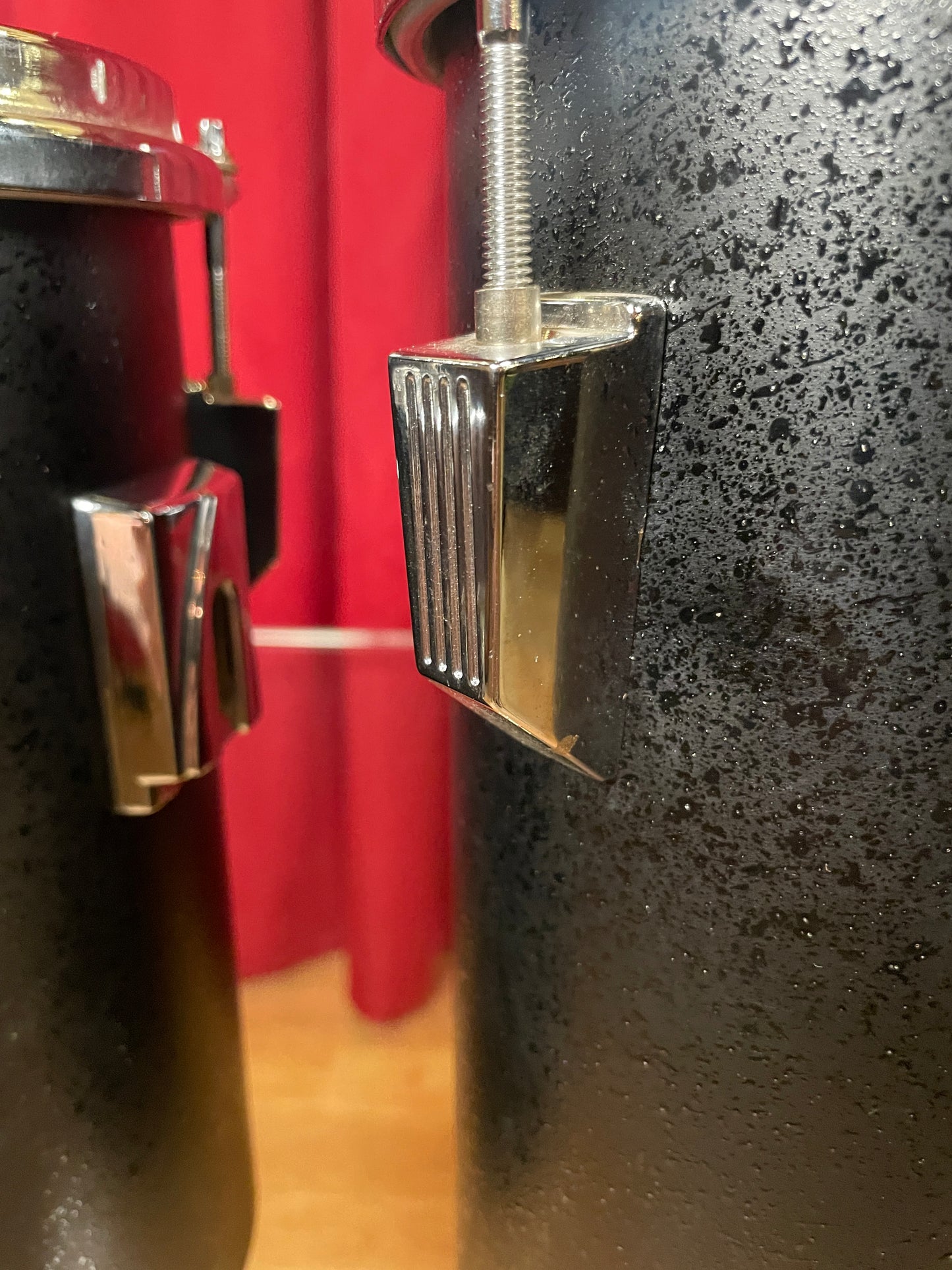 Tama Set Of 3 Octoban Drums Black - 280/301/390 Millimeters Red Label