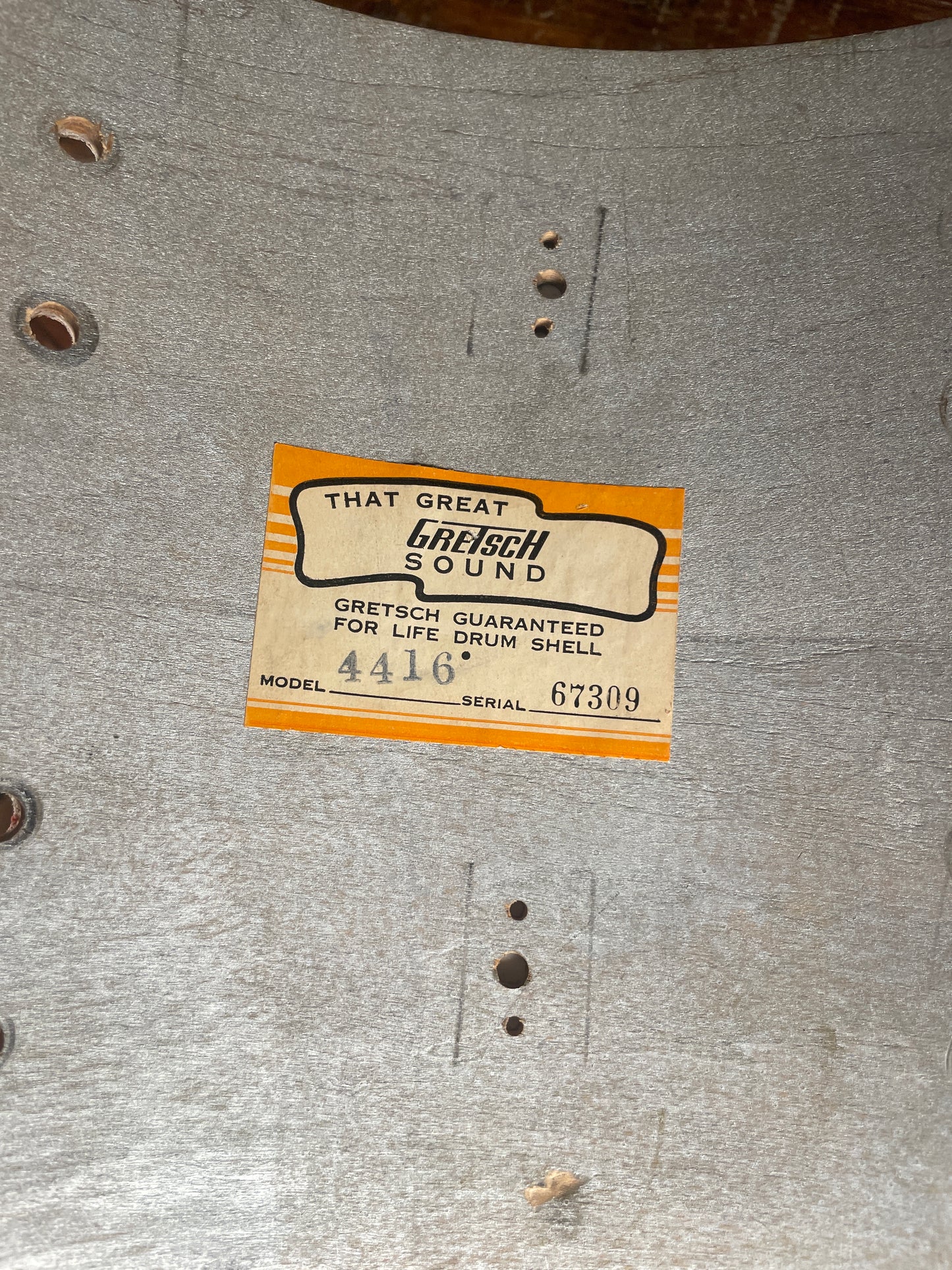 Gretsch 9x13 1960s Round Badge Tom Shell 6-Ply Rewrap 13x9