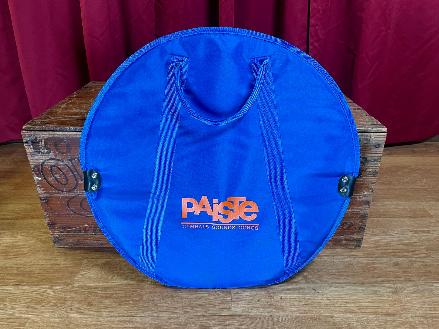 Vintage 20" Paiste Cymbal Bag Blue / Orange