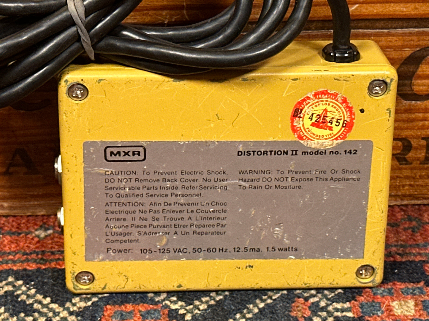 1980s MXR Distortion II MX-142 Pedal