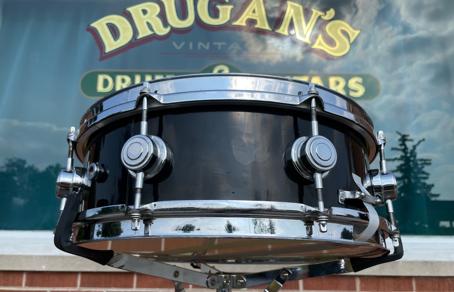 Vintage 1960s Camco Aristocrat 5x14 Snare Drum Black Wrap Oaklawn