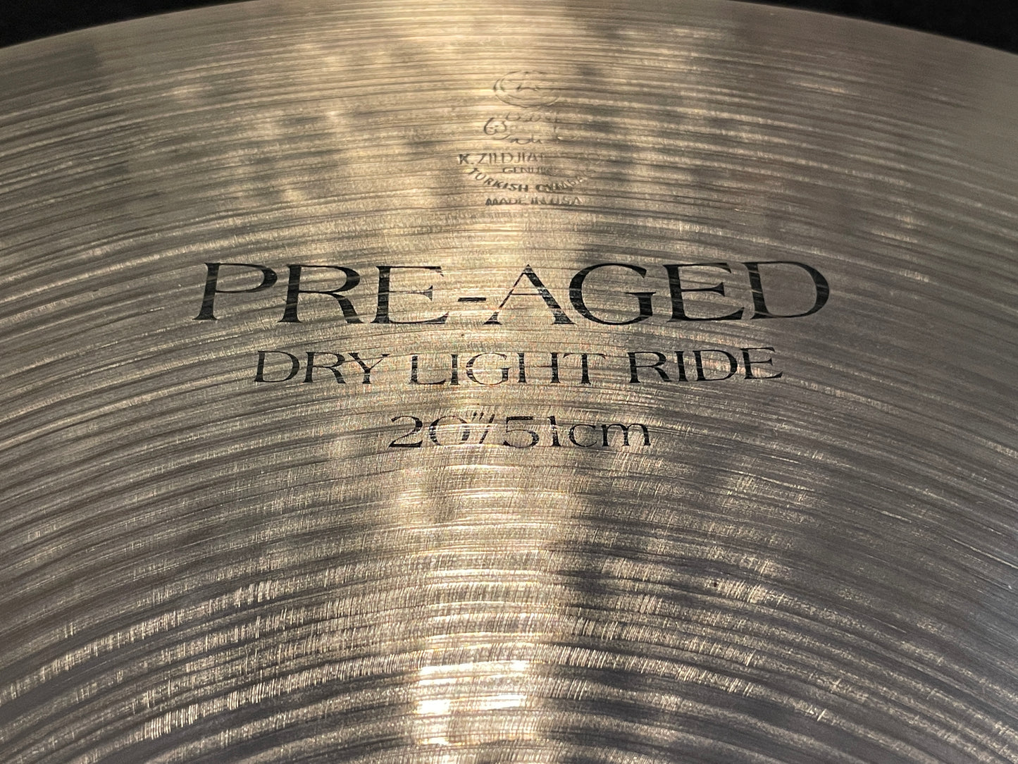 20" Zildjian K Pre-Aged Dry Light Ride Cymbal 2056g *Video Demo*