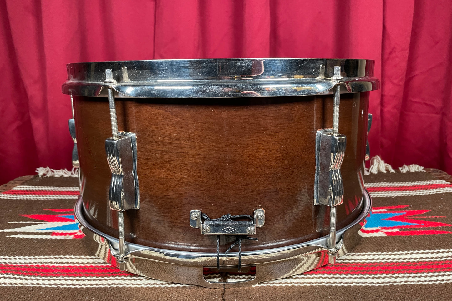 1940s WFL 6.5x14 No. 470 Contest Model Snare Drum Mahogany