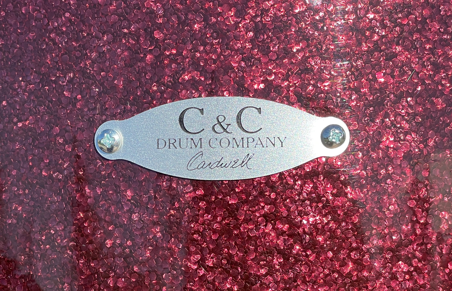 C&C Drum Company Gladstone Big Beat Drum Set Burgundy Sparkle 22/13/16 *Video Demo*