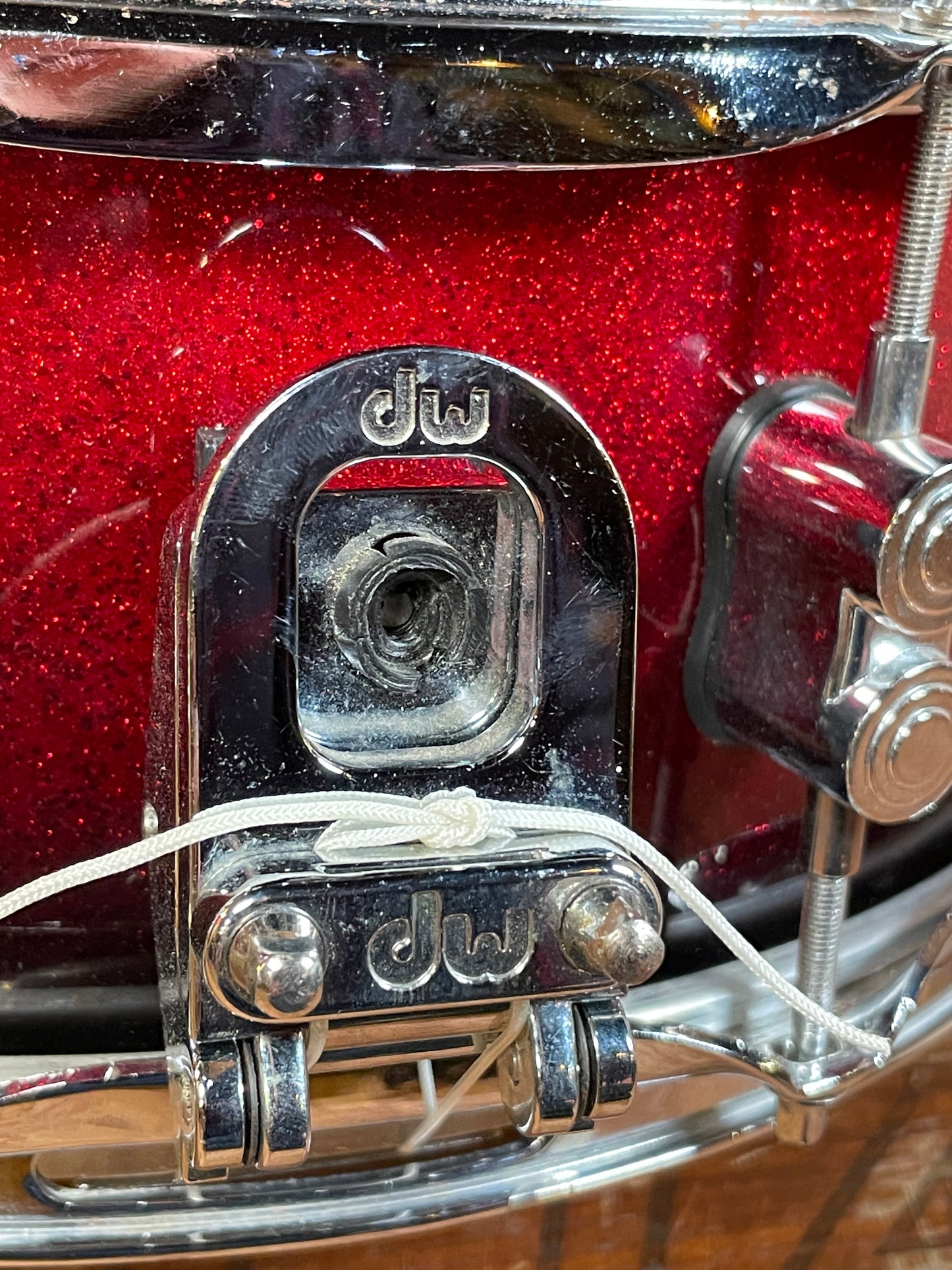 PDP Concept Maple 5.5x14 Snare Drum Red To Black Sparkle Fade PDCM5514SSRB Pacific Drums DW