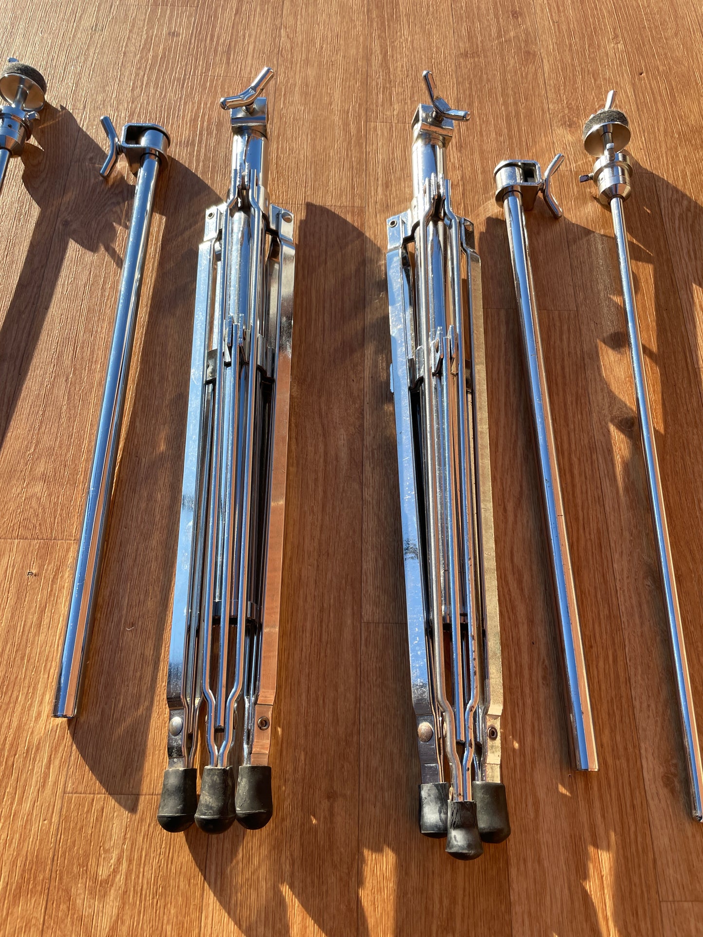 1970s Rogers Samson II 48-0512 Floor Cymbal Stand Pair Swiv-O-Matic