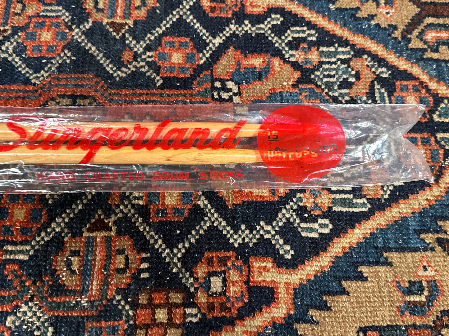 1970s Slingerland Gene Krupa GK Wood Tip Drum Sticks w/ Original Bag NOS