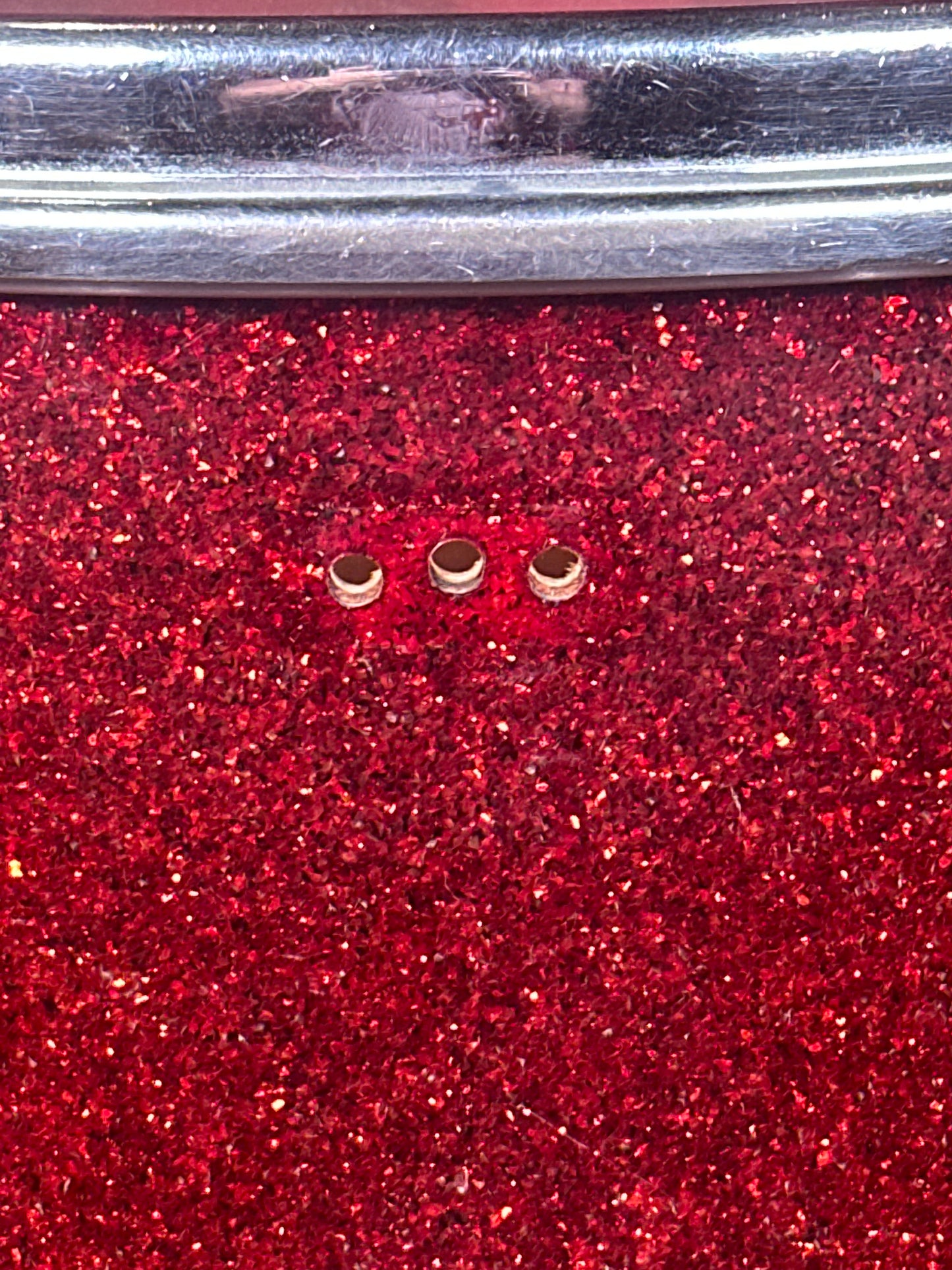 1950s Slingerland Parade King 12x15 Marching Snare / Tom Conversion Drum Red Sparkle