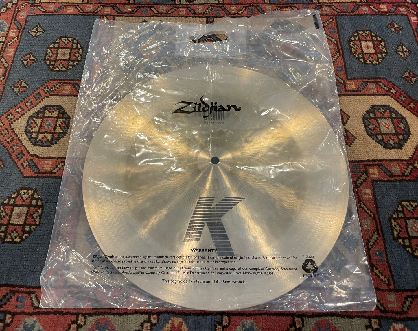 17" Zildjian K China Cymbal 1132g