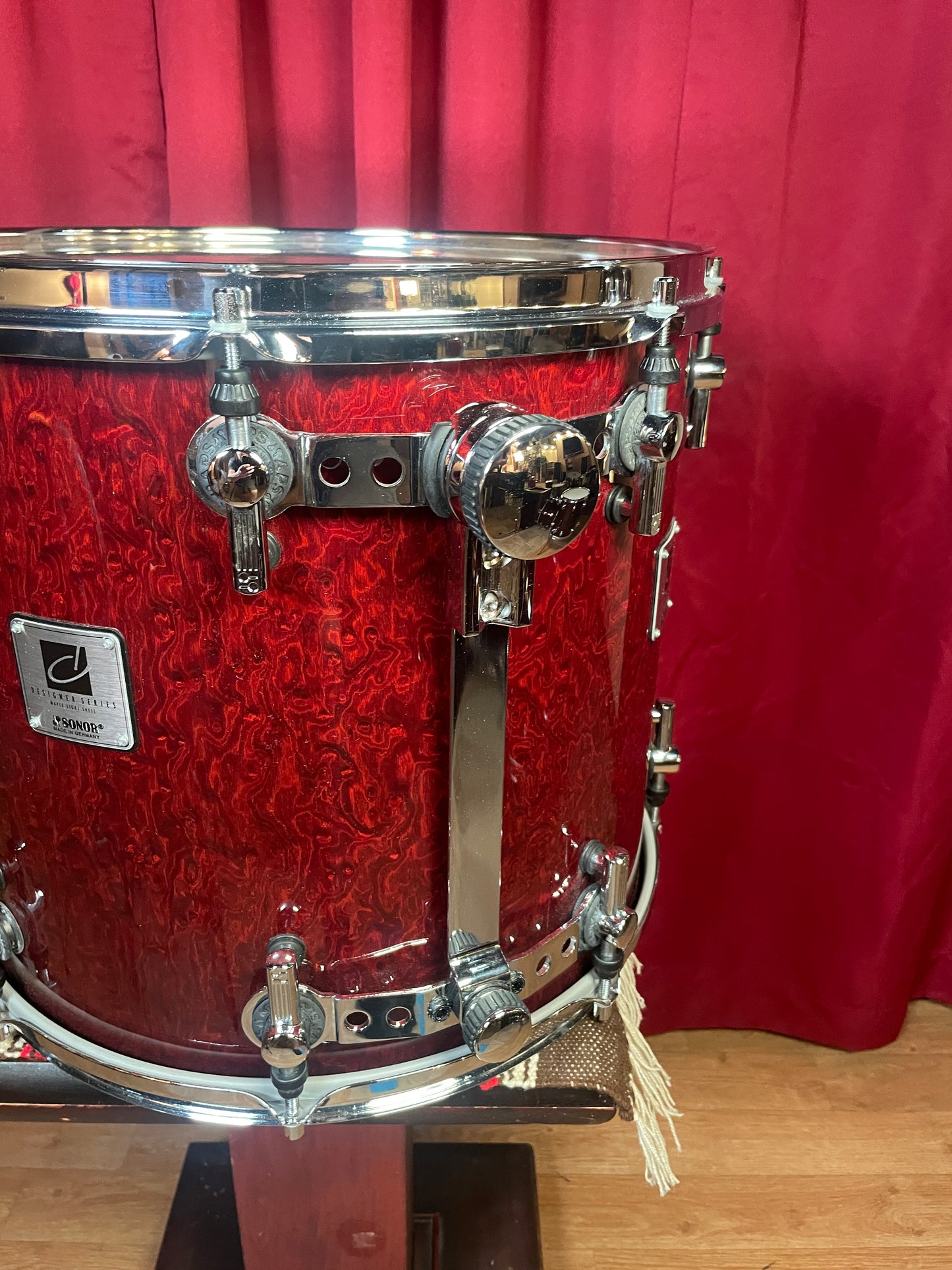 Sonor Designer Series 16" Maple Light Tom Single Stain Red 14x16 16x14