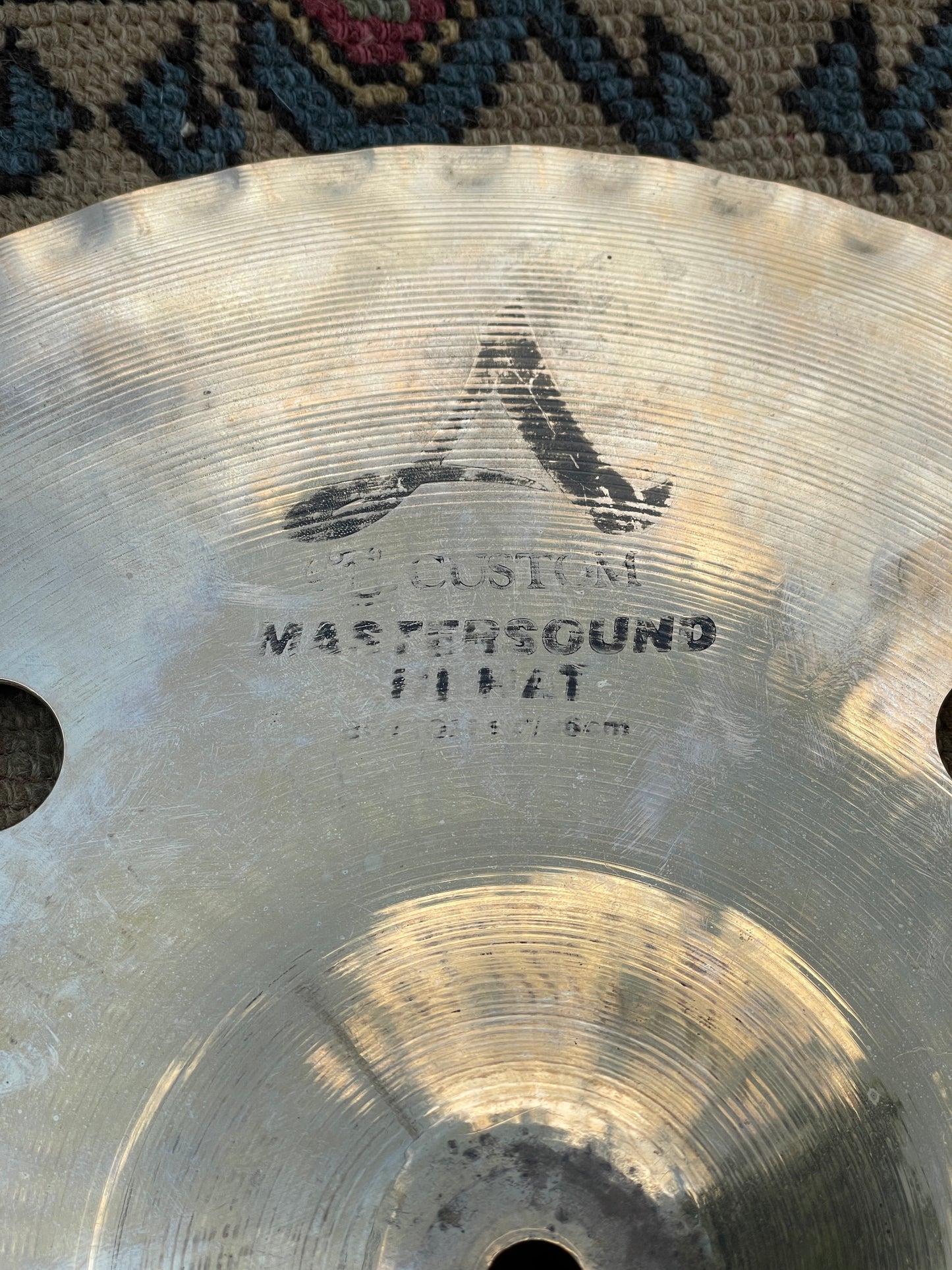 14" Zildjian A Custom Mastersound Vented Bottom Hi-Hat Cymbal Single 1212g