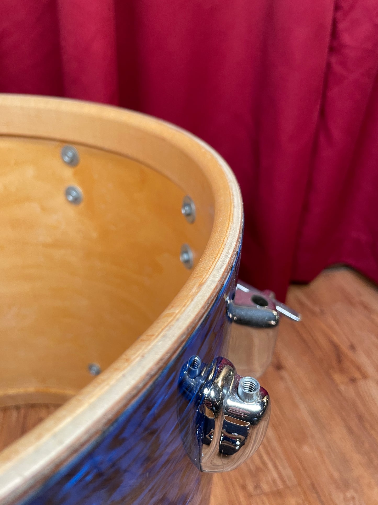 1970s Slingerland New Rock Outfit No. 50 N Blue Agate Catalog Drum Set 20/12/13/16