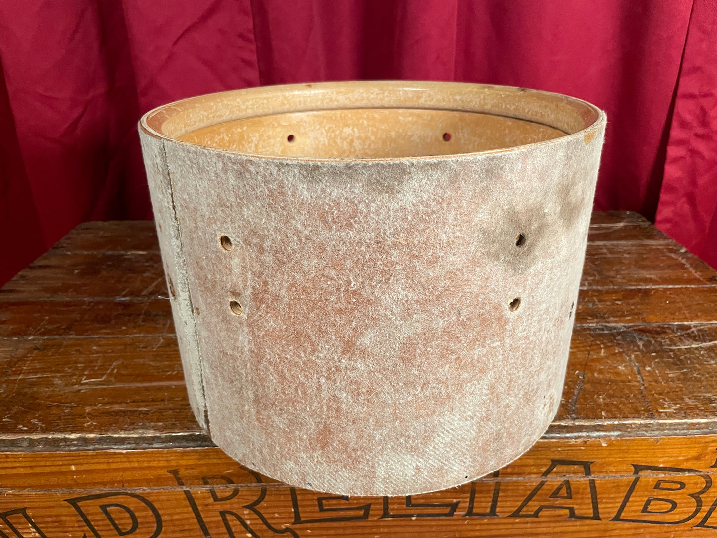 1970s Slingerland 8x12 Tom Drum Shell Project 3-Ply