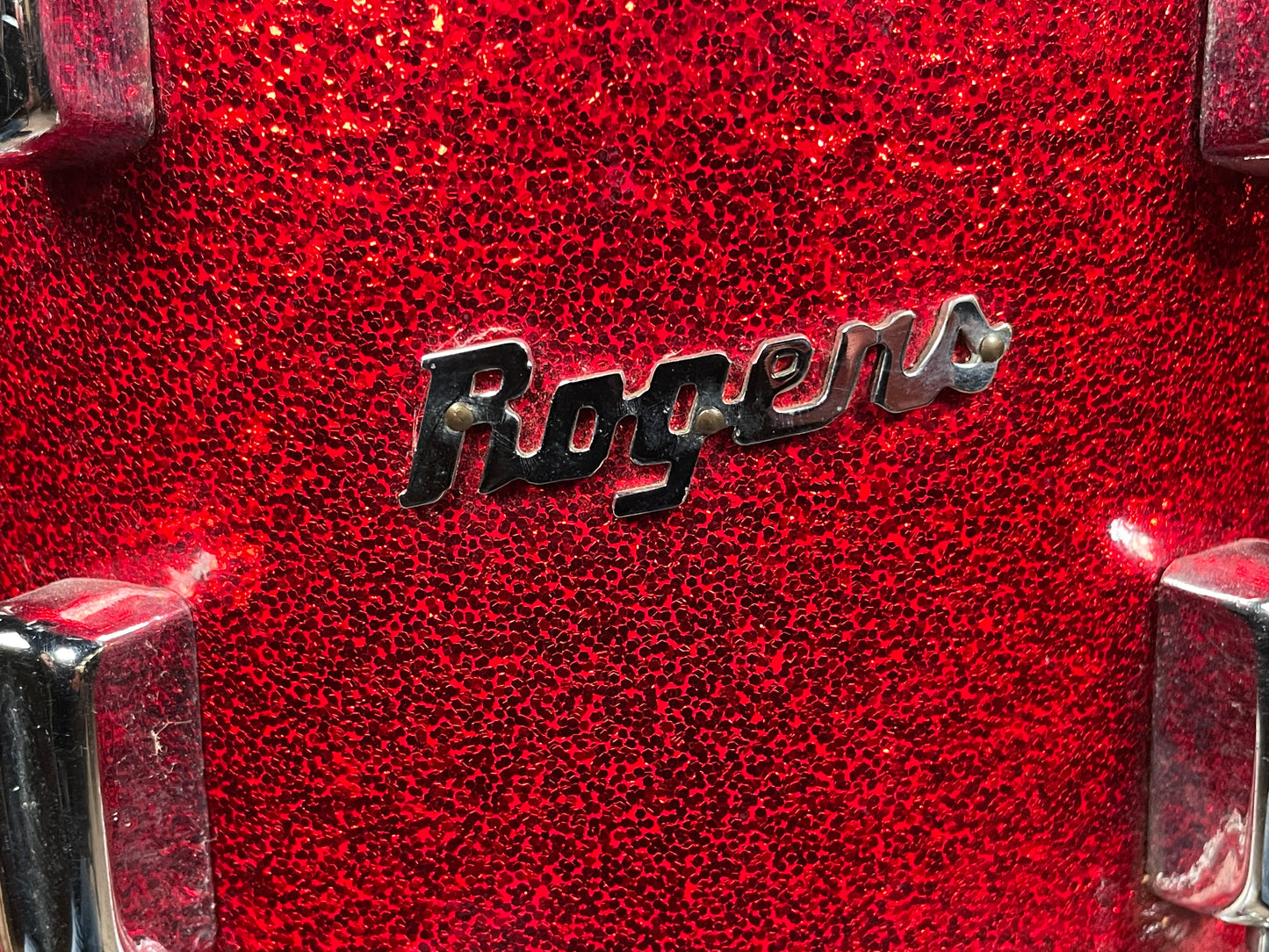 Rogers Clone 8x10 Tom Drum Red Sparkle Bread And Butter Lug Keller Shell