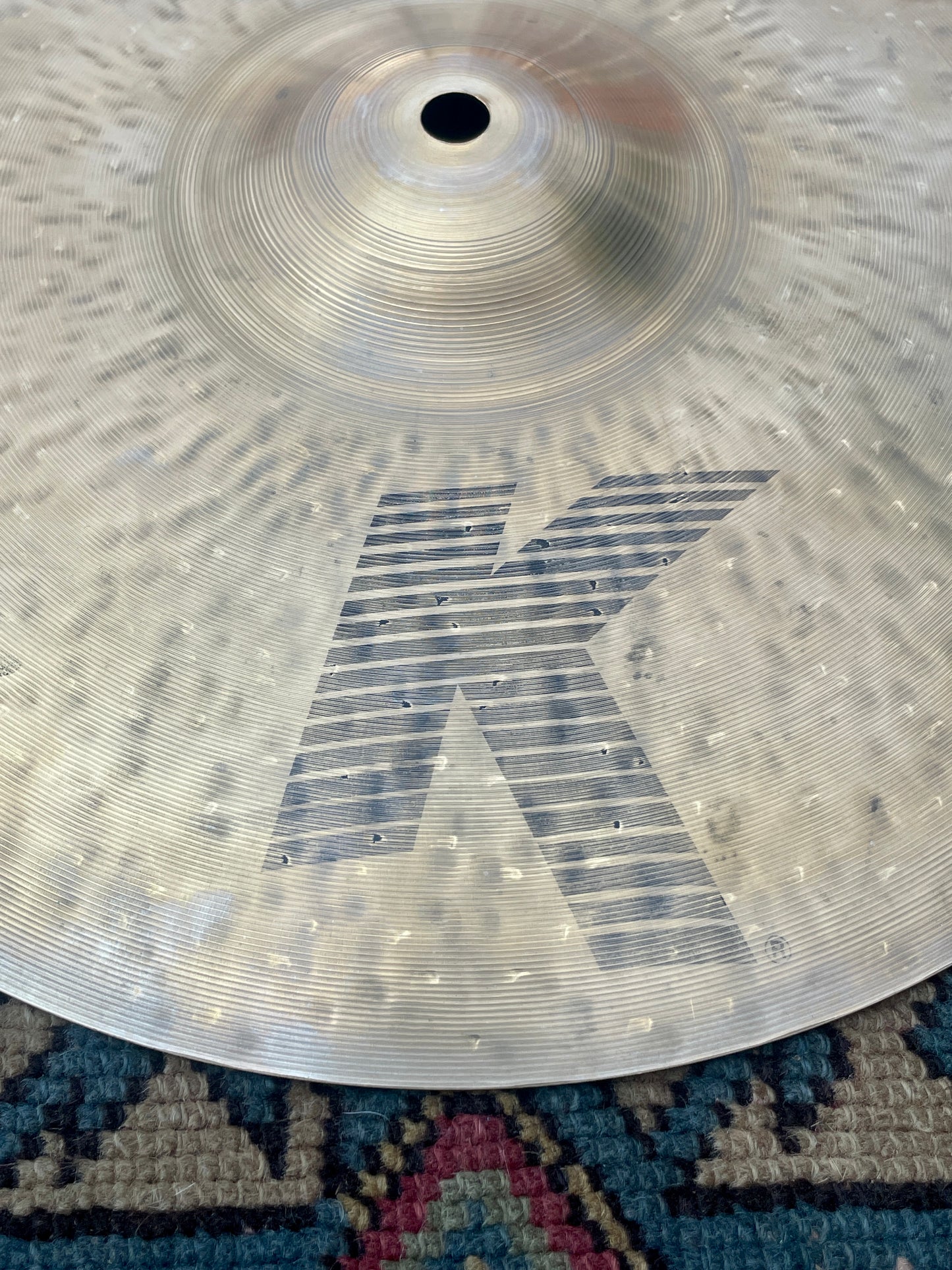 14” Zildjian K Custom Dark Top Hi-Hat Cymbal Single 1066g