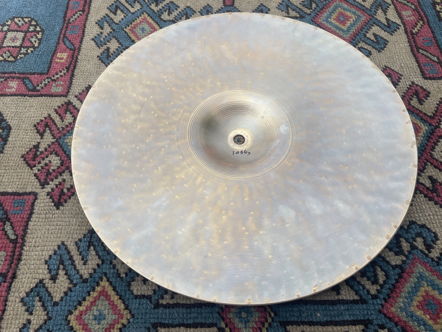 14” Zildjian K Custom Dark Top Hi-Hat Cymbal Single 1066g