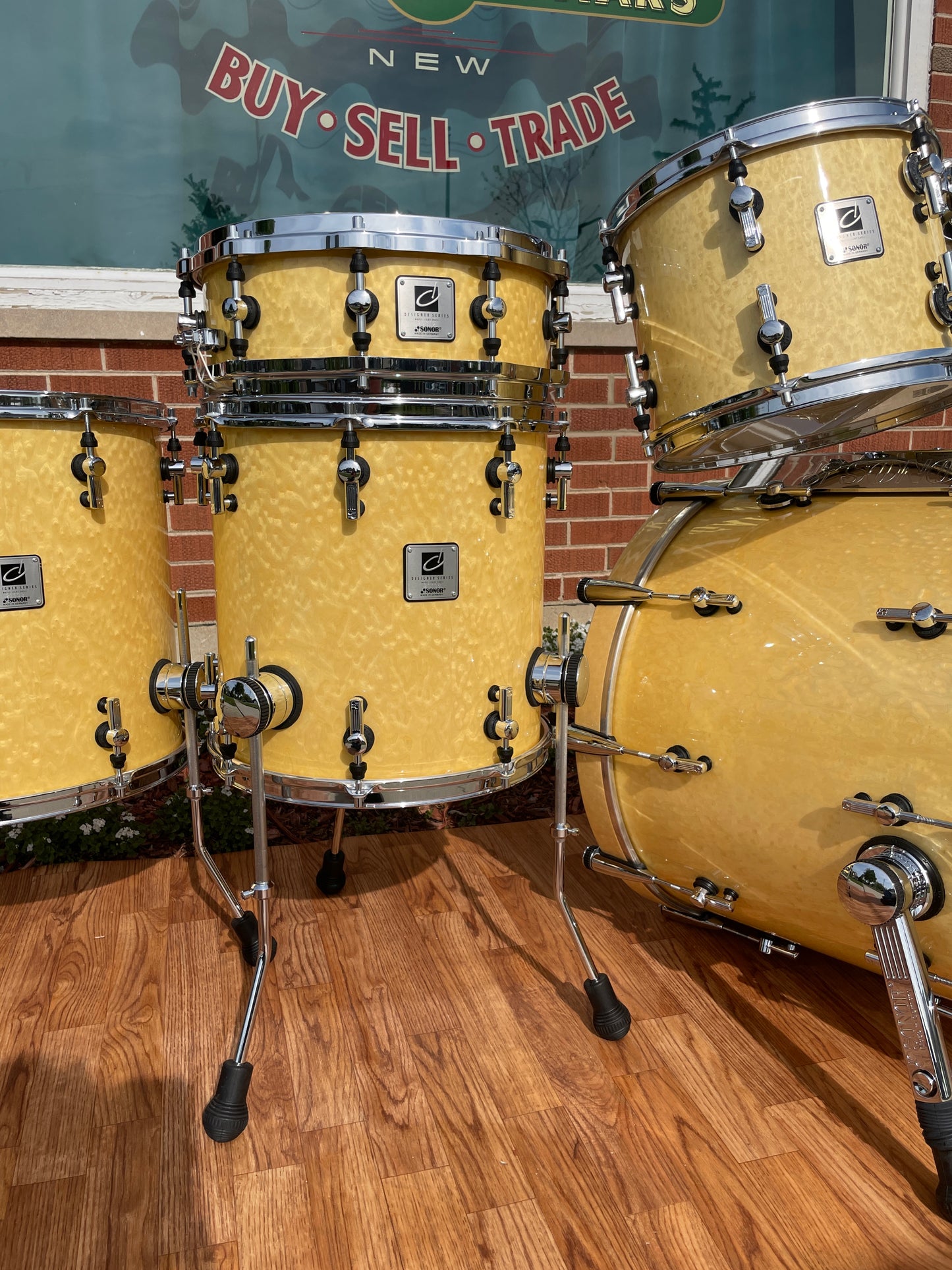 Sonor Designer Series Drum Set Birdseye Maple Light NOS 22/10/12/14/16/5x14
