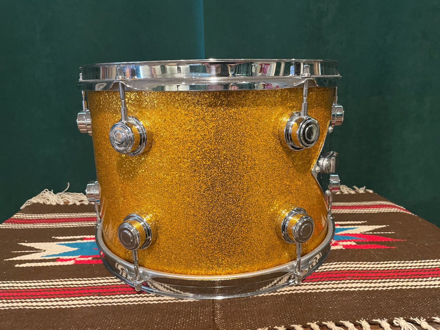 1960s Camco 9x13 Tom Drum Gold Sparkle Chanute