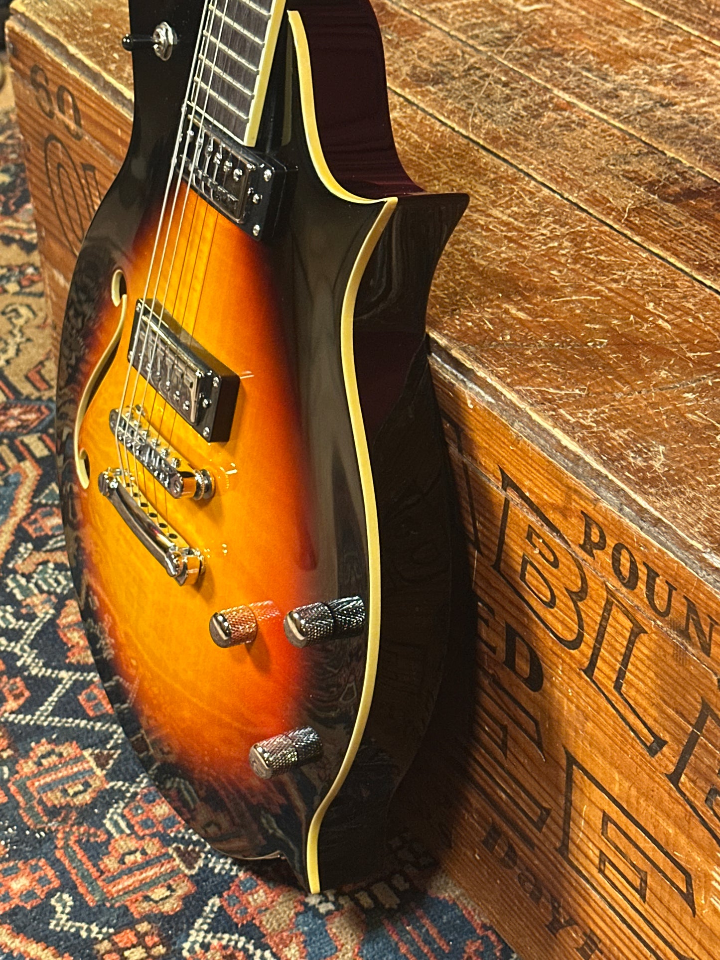 Eastwood Tribute 1975 Morris The Cosey Electric Guitar Sunburst w/ Original Gig Bag