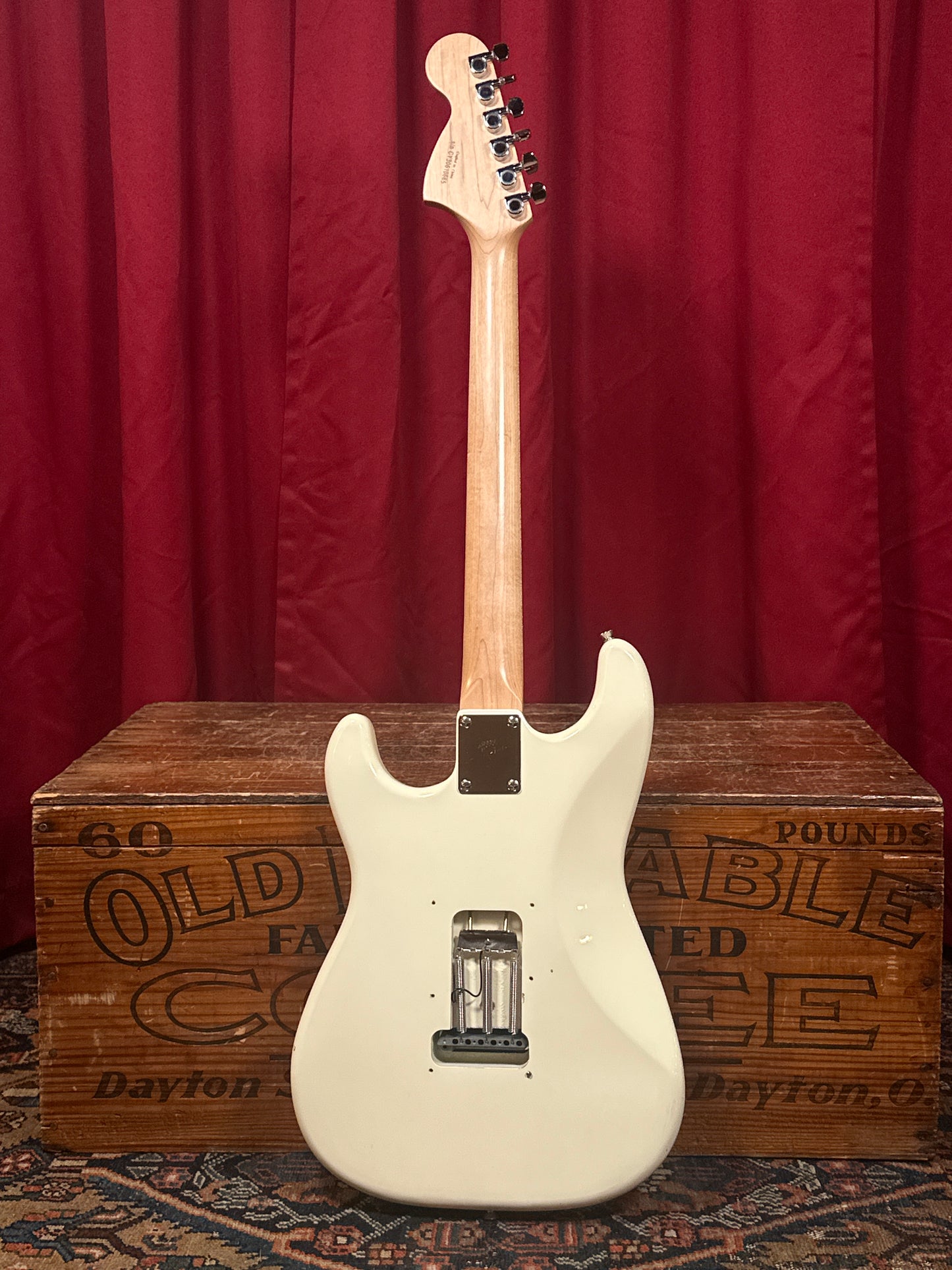 2003 Fender Squier Affinity Stratocaster Electric Guitar Arctic White Custom Painted