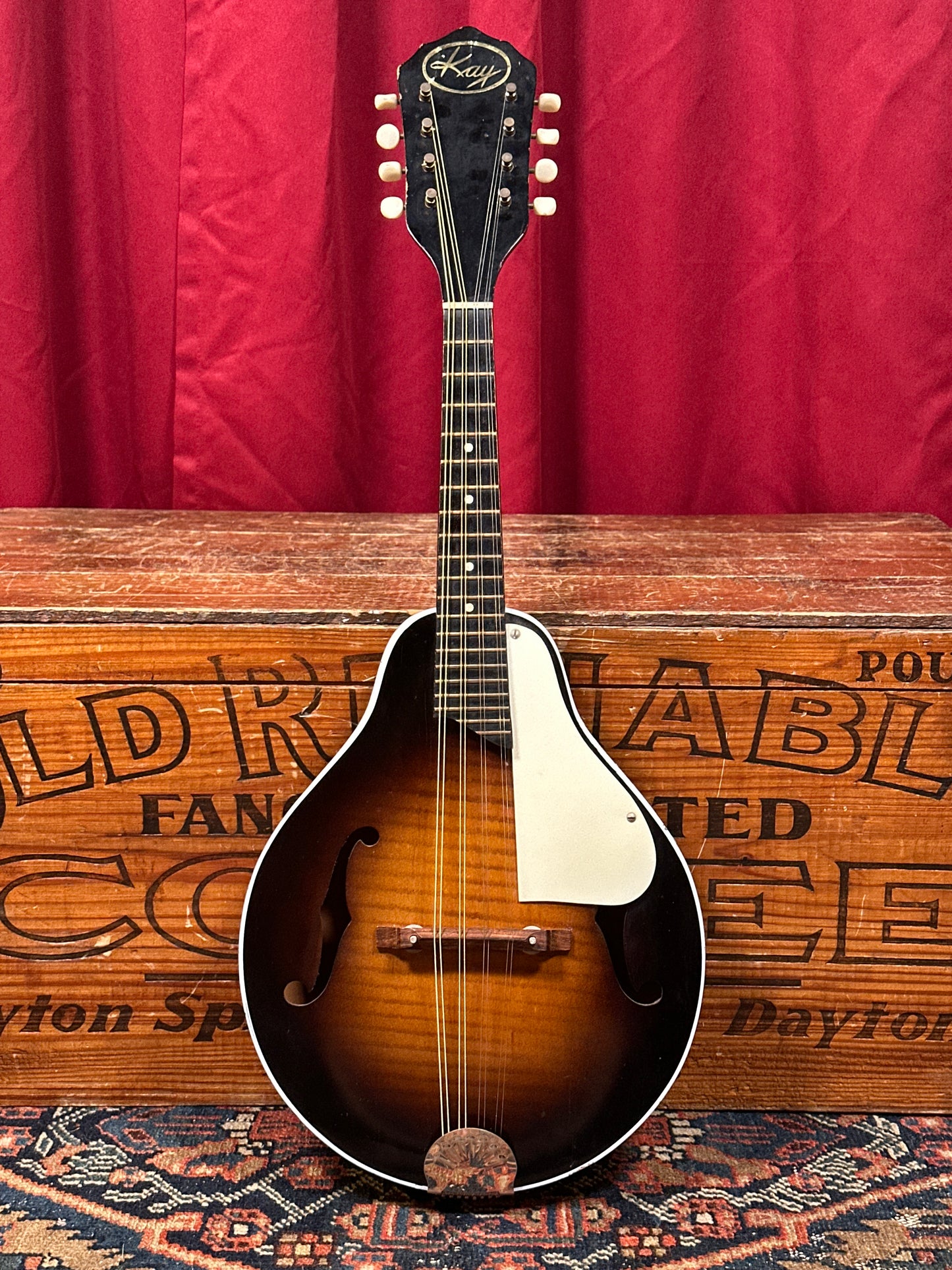 1960s Kay K64 A-Style Mandolin Sunburst 464