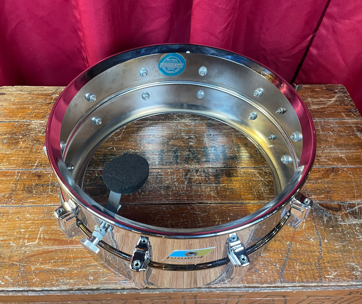 1970s Ludwig 6.5x14 LM402 Supraphonic Snare Drum