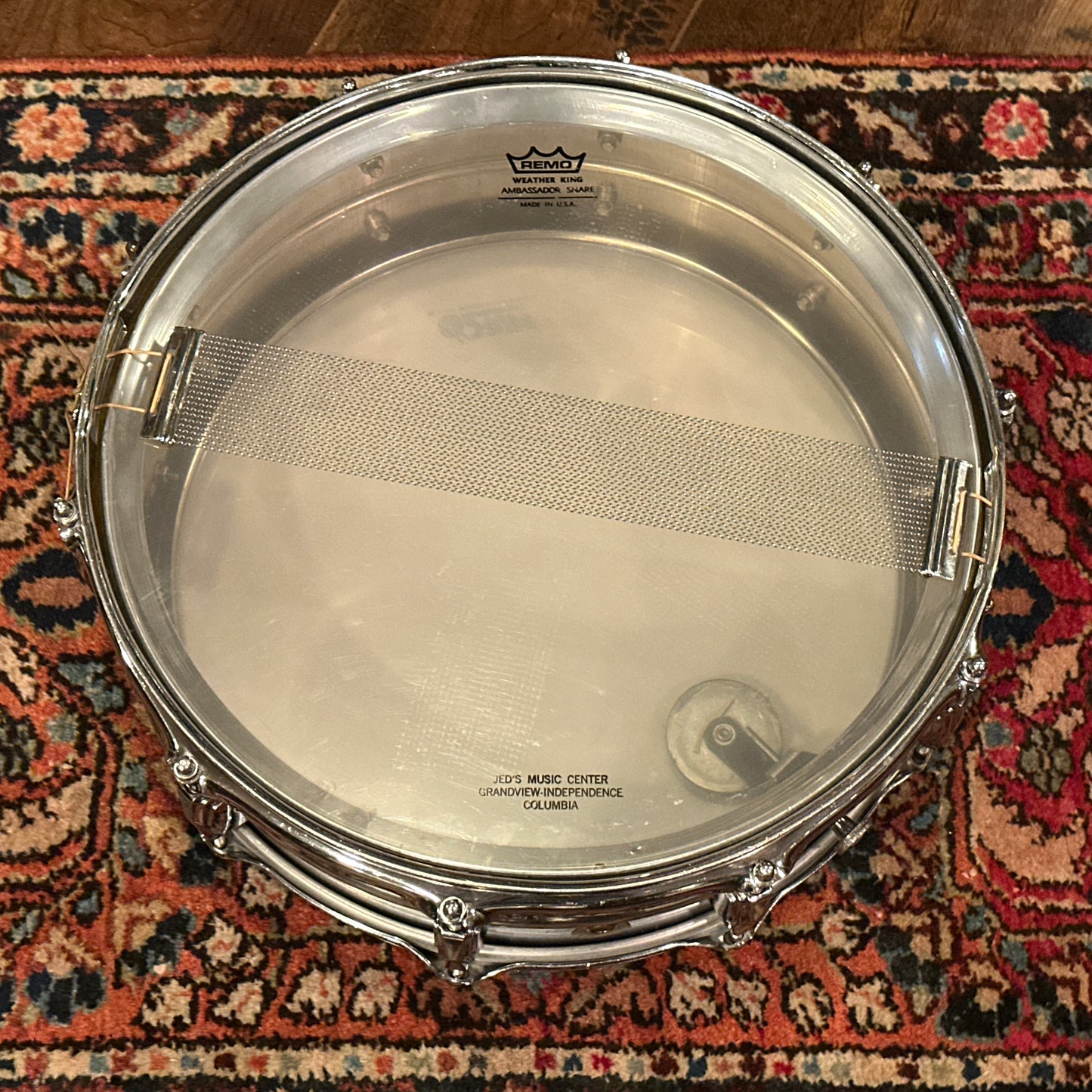 1960s Ludwig 5x14 Pre-Serial Super 400 Supraphonic Chrome Over Brass Snare Drum COB