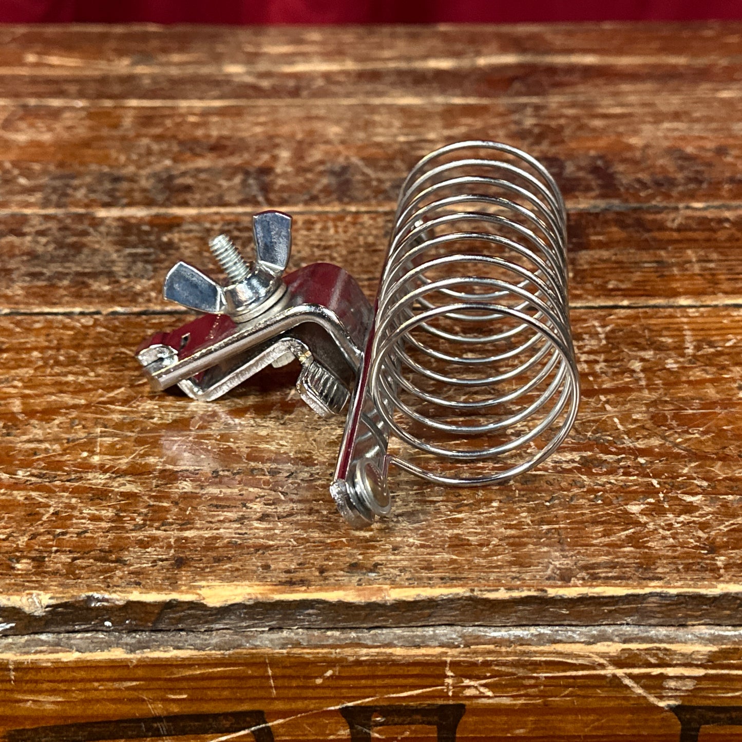 1970s Ludwig Drum Stick Holder No. 1324 Block Logo Chrome