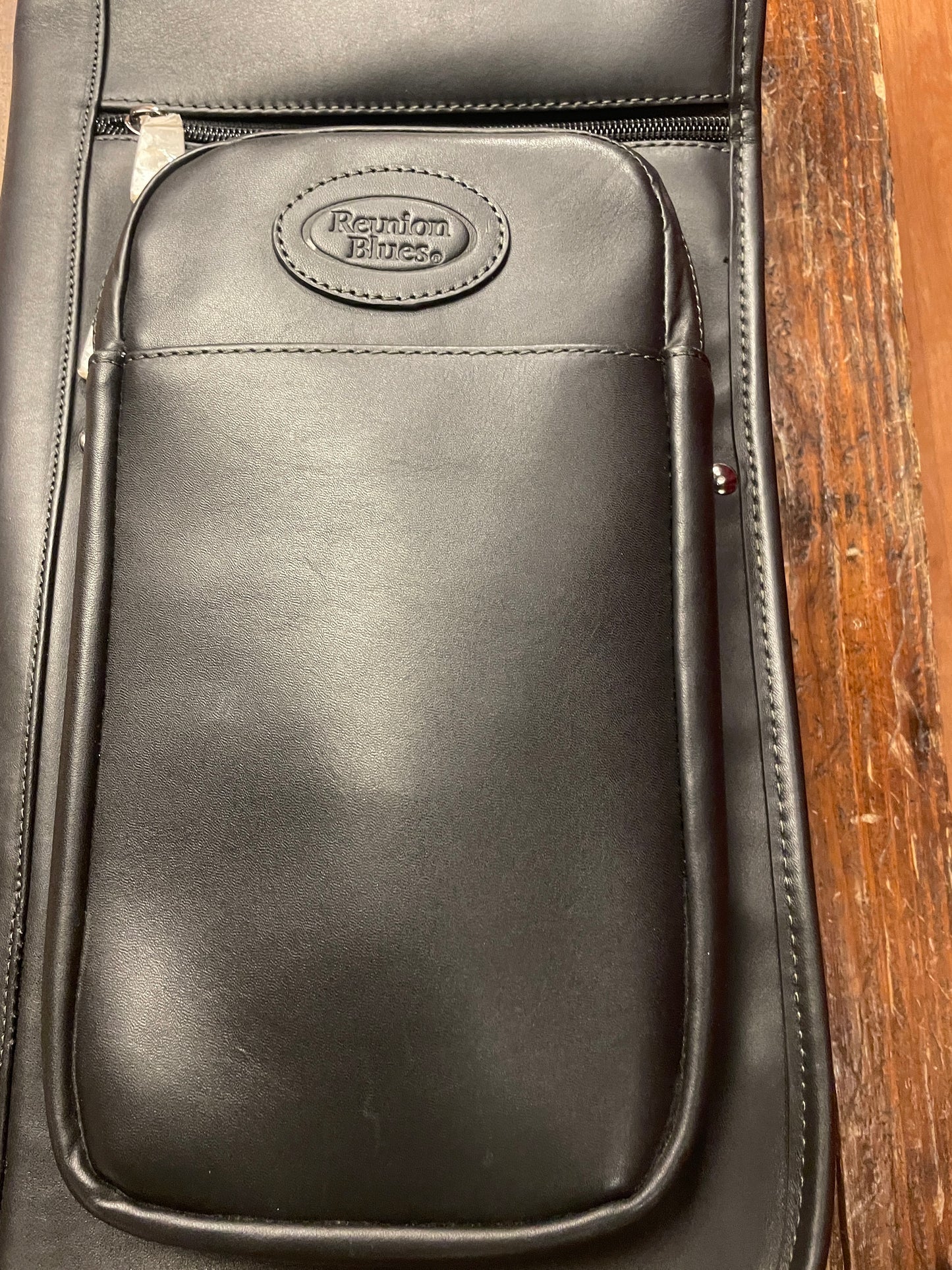 Reunion Blues Extra Large Black Leather Stick & Mallet Bag