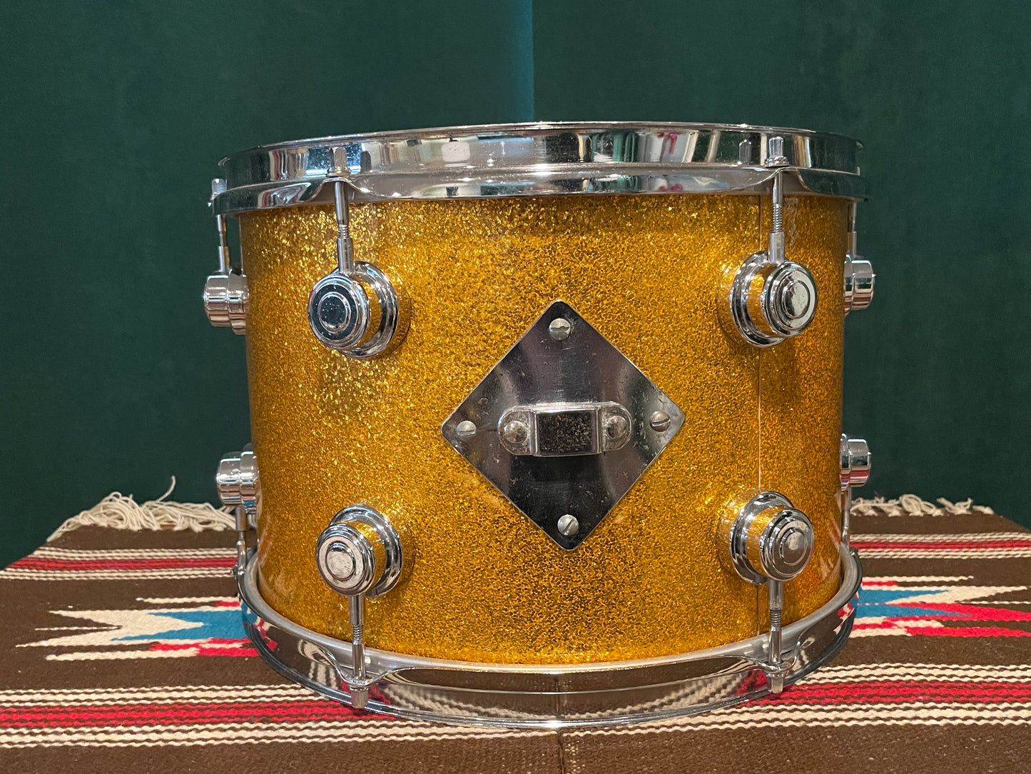 1960s Camco 9x13 Tom Drum Gold Sparkle Chanute