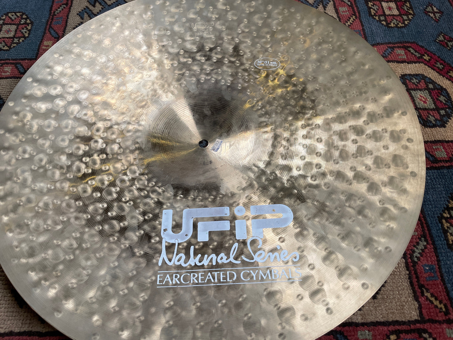 20" UFIP Natural Series Ride Cymbal 2215g *Video Demo*