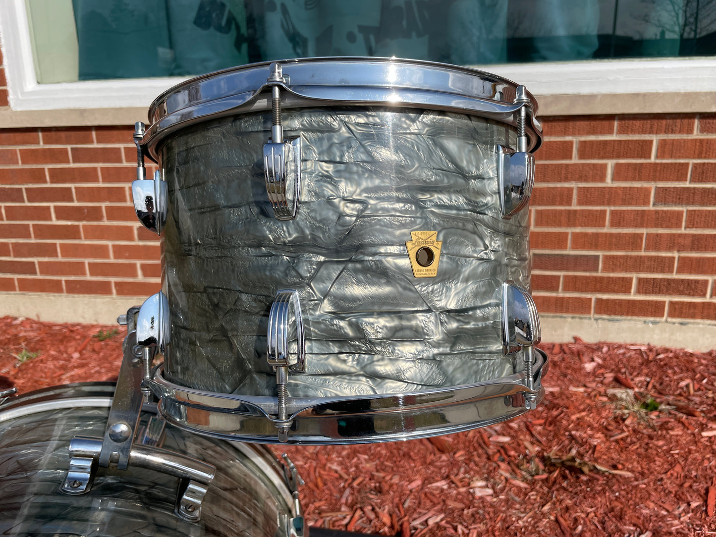 1968 Ludwig Down Beat Drum Set Sky Blue Pearl 20/12/14