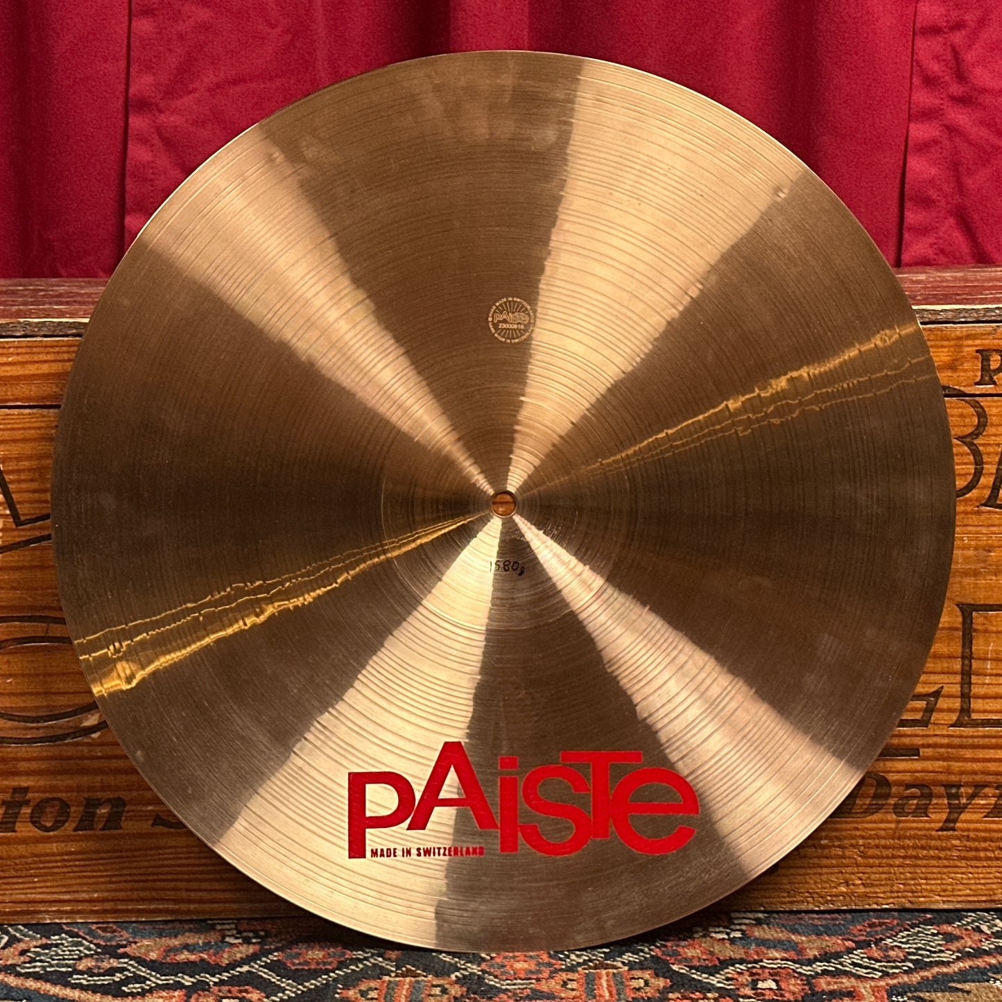 18" Paiste 2002 Medium Crash Cymbal 1580g *Video Demo*