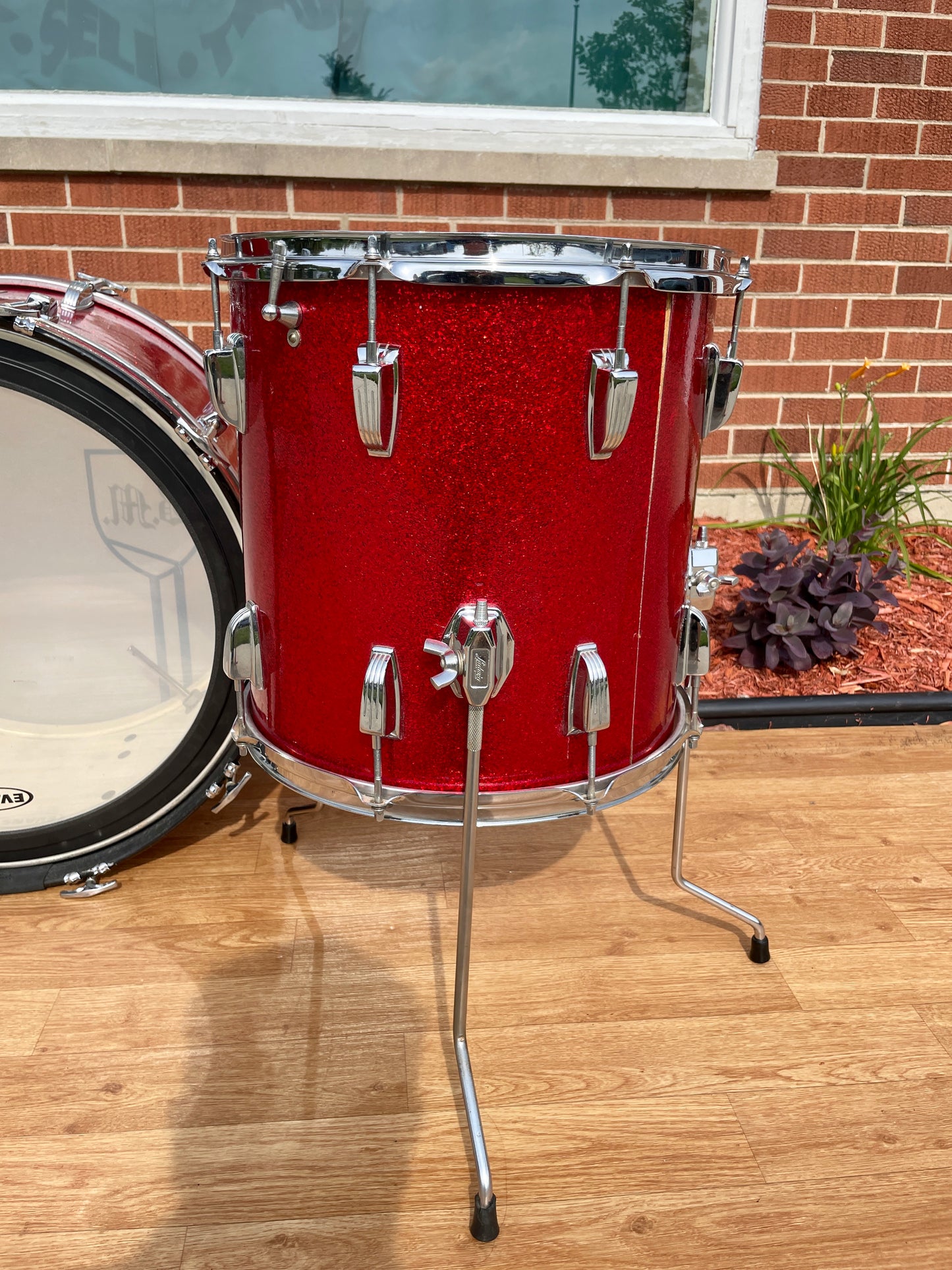 1960s Ludwig New Yorker Drum Set Red Sparkle 22/12/14 *Video Demo*
