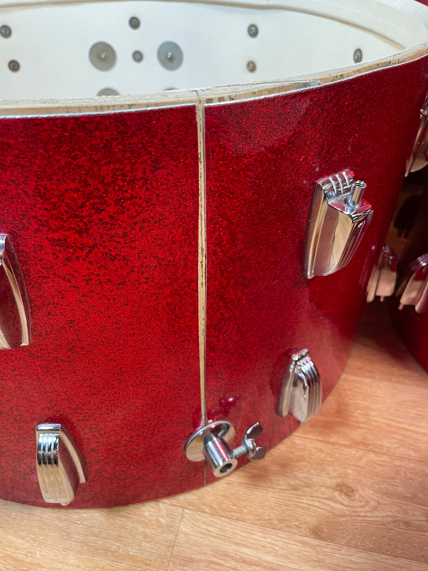 1960s Ludwig New Yorker Drum Set Red Sparkle 22/12/14 *Video Demo*