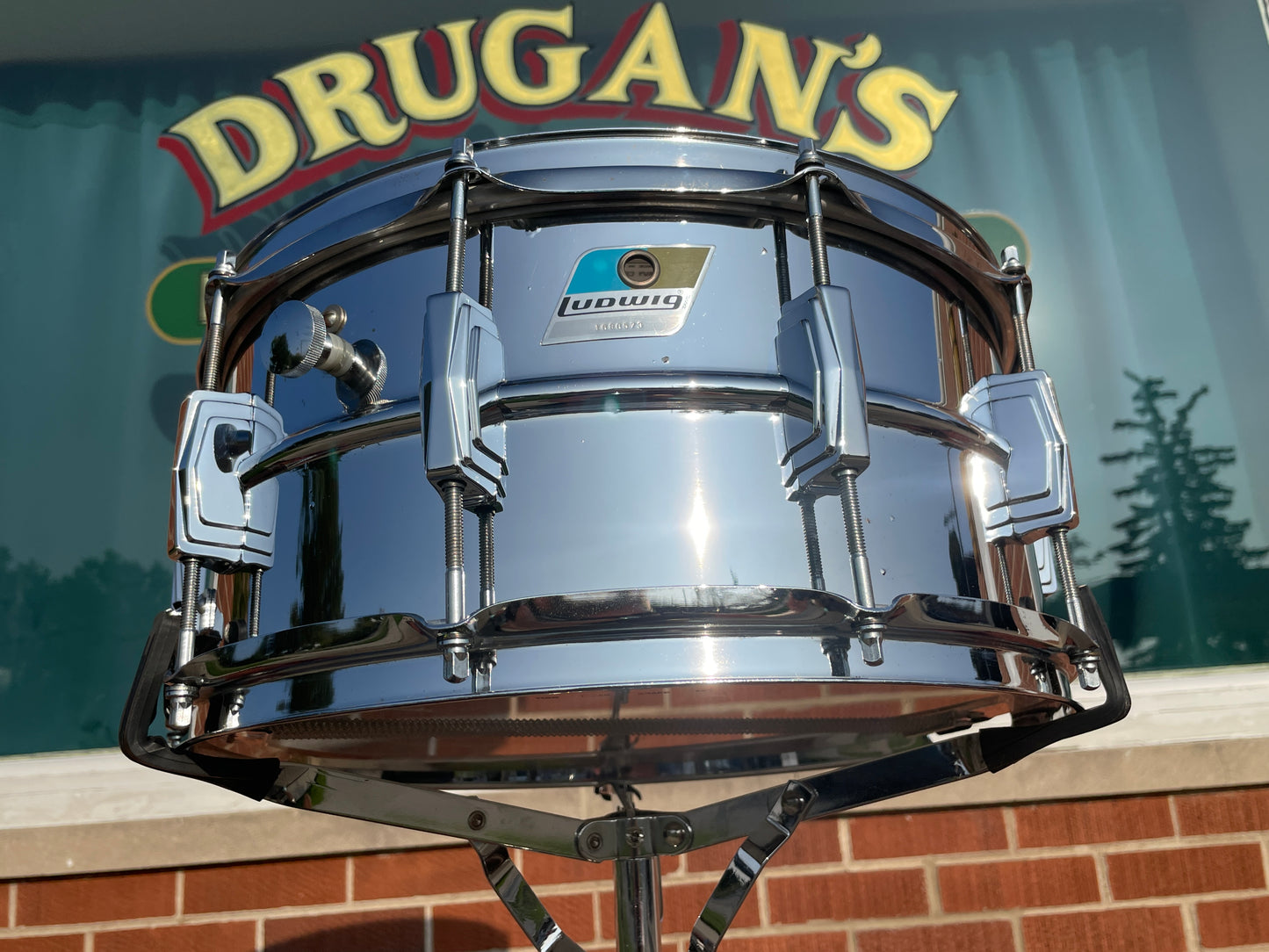 1970s Ludwig 6.5x14 LM402 Supraphonic Snare Drum