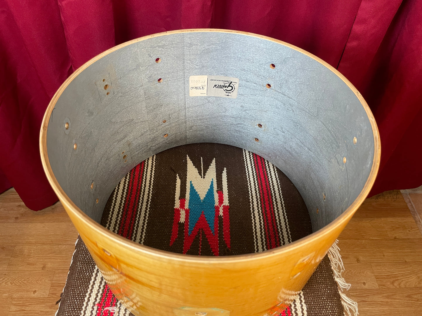 Vintage Gretsch 9x13 Tom Drum Shell Stop Sign Badge Era