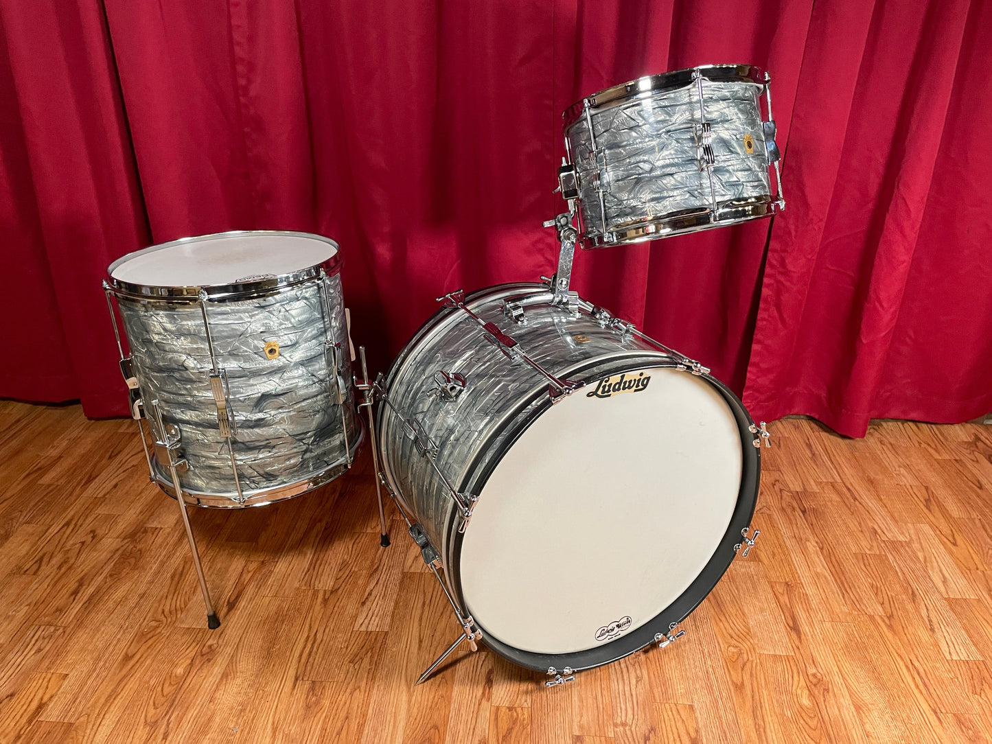 1968 Ludwig Club Date Drum Set Sky Blue Pearl 20/12/14