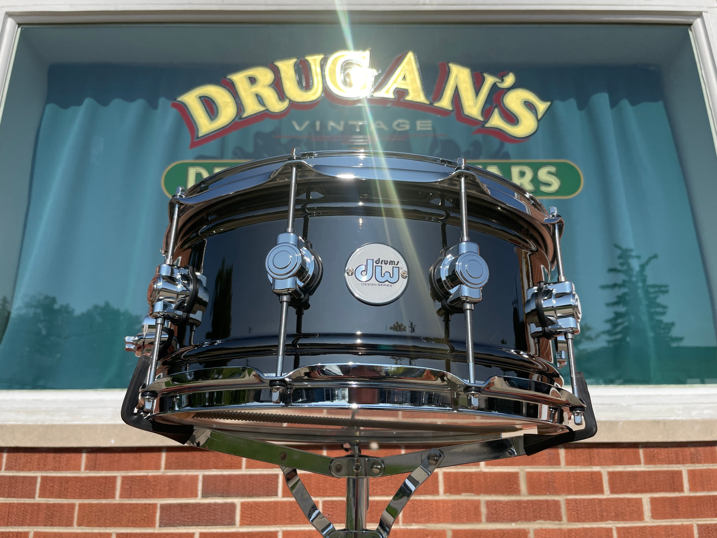 DW Design Series 6.5X14 Black Nickel Over Brass Snare Drum DDSD6514BNCR