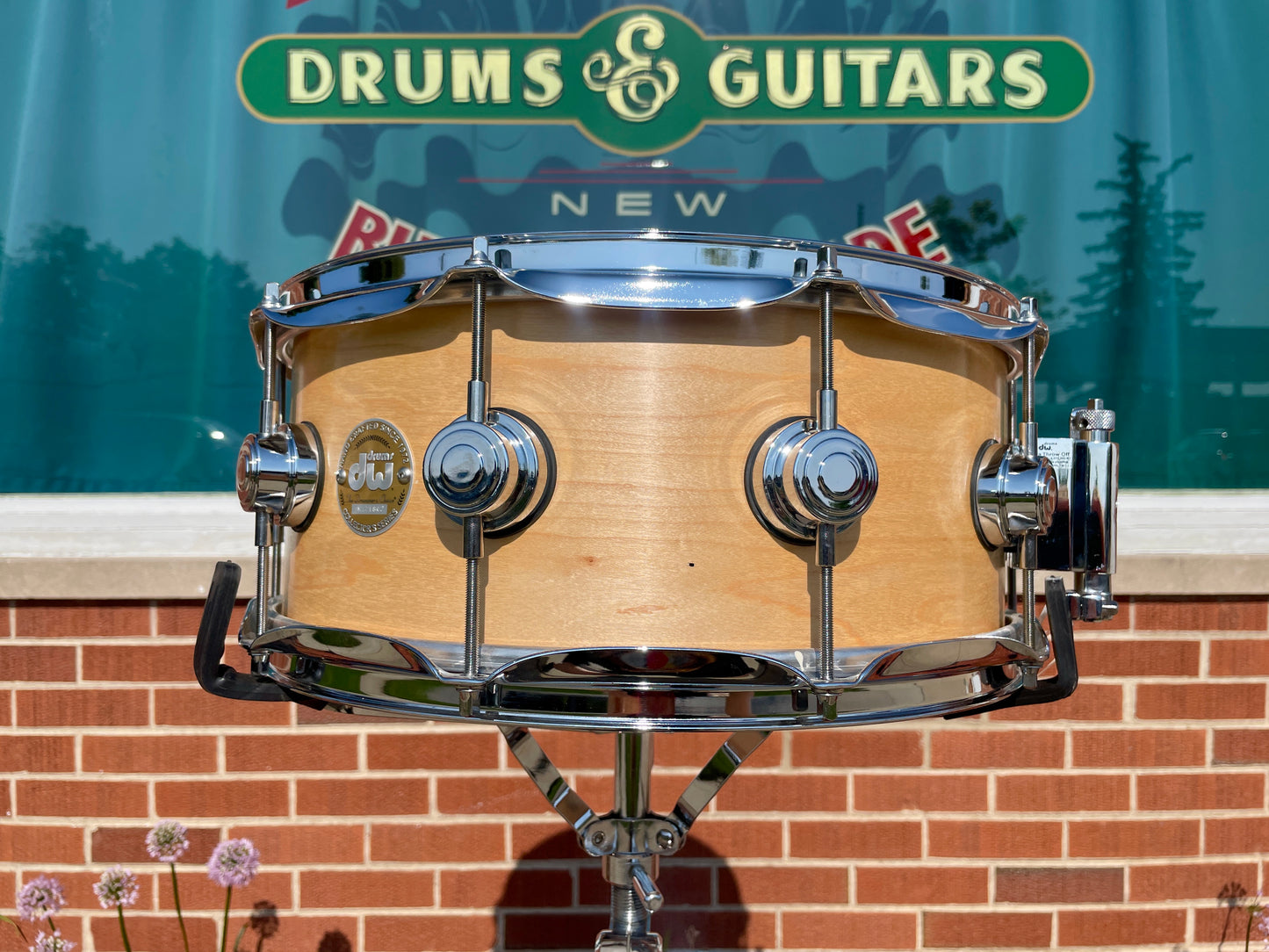 2007 DW Collector's Series 6x14 Maple Snare Drum Natural Drum Workshop Ten & Six