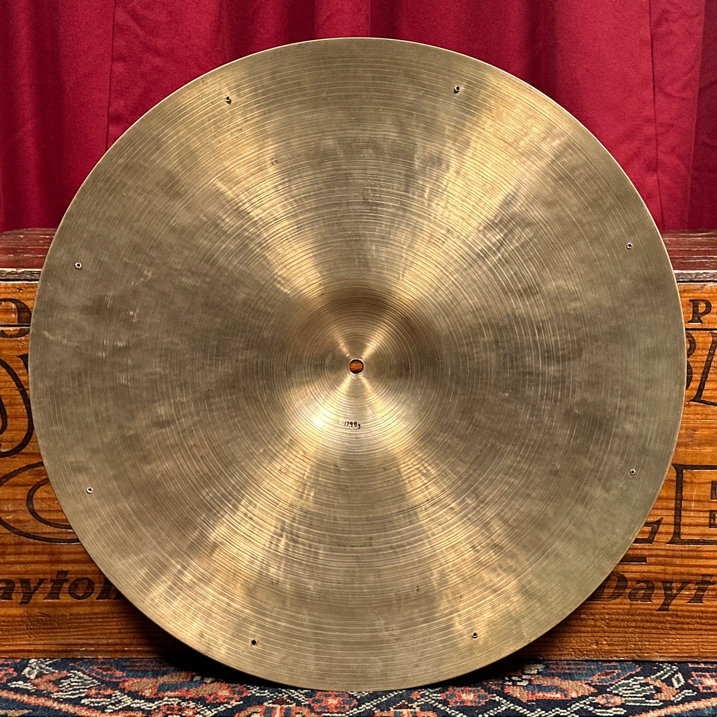 20" K Zildjian Istanbul 1959 Intermediate Stamp Ride Cymbal w/ Rivets 1798g *Video Demo*