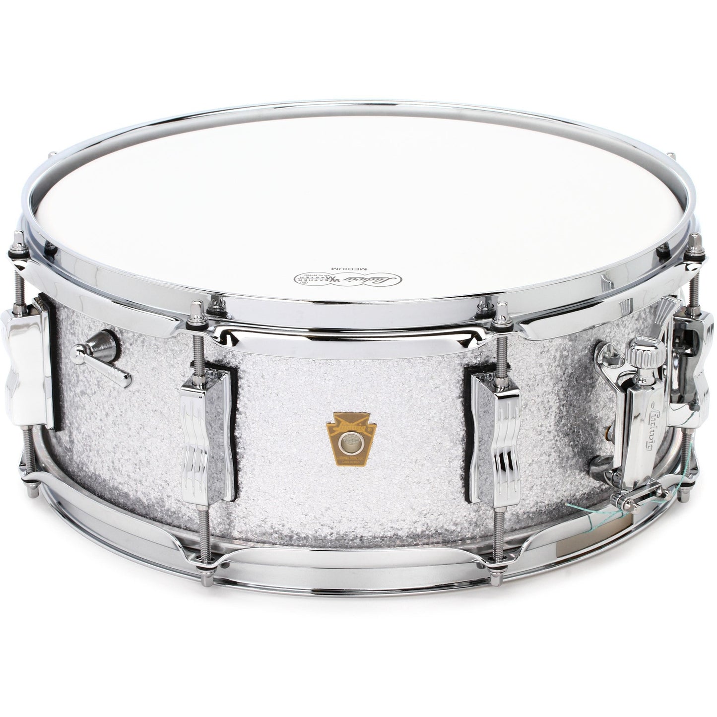 Ludwig LS9080S Jazz Festival 5.5x14 Snare Drum Silver Sparkle
