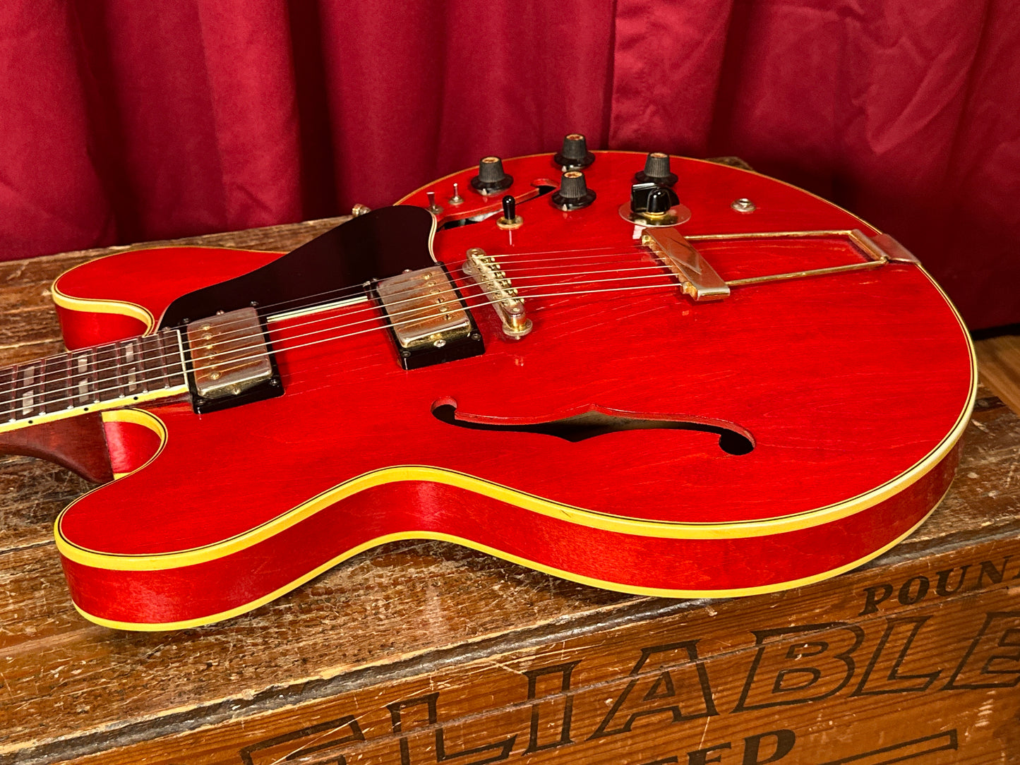 1967 Gibson ES-345 Semi Hollowbody Electric Guitar Cherry Red w/OHSC