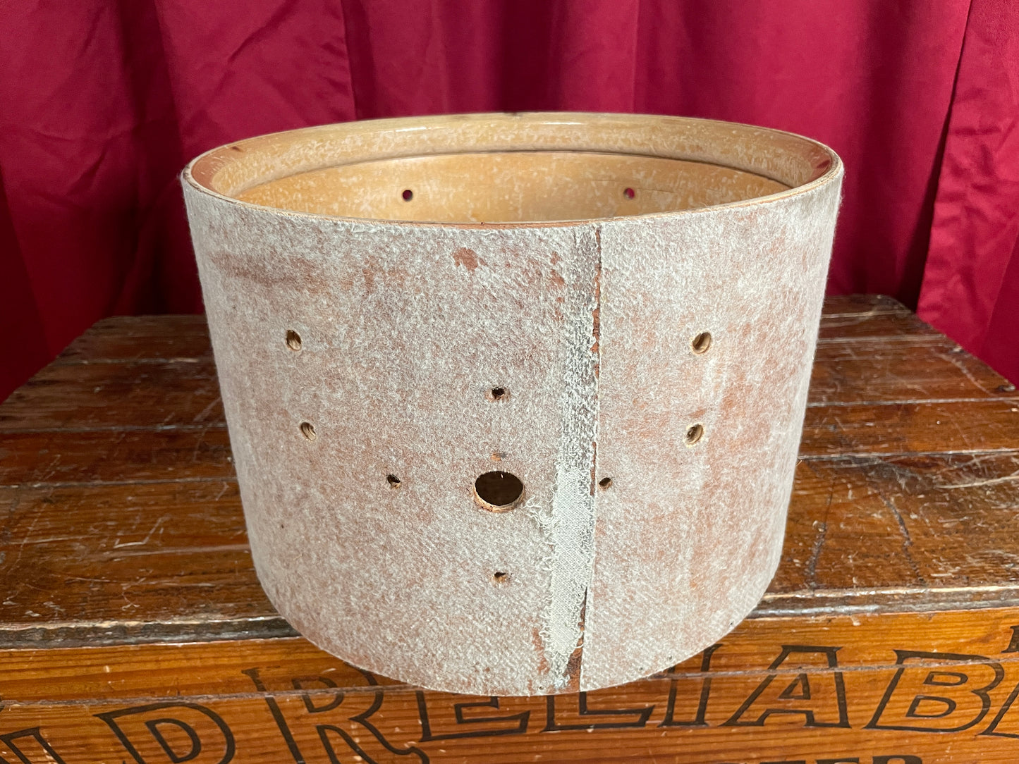 1970s Slingerland 8x12 Tom Drum Shell Project 3-Ply