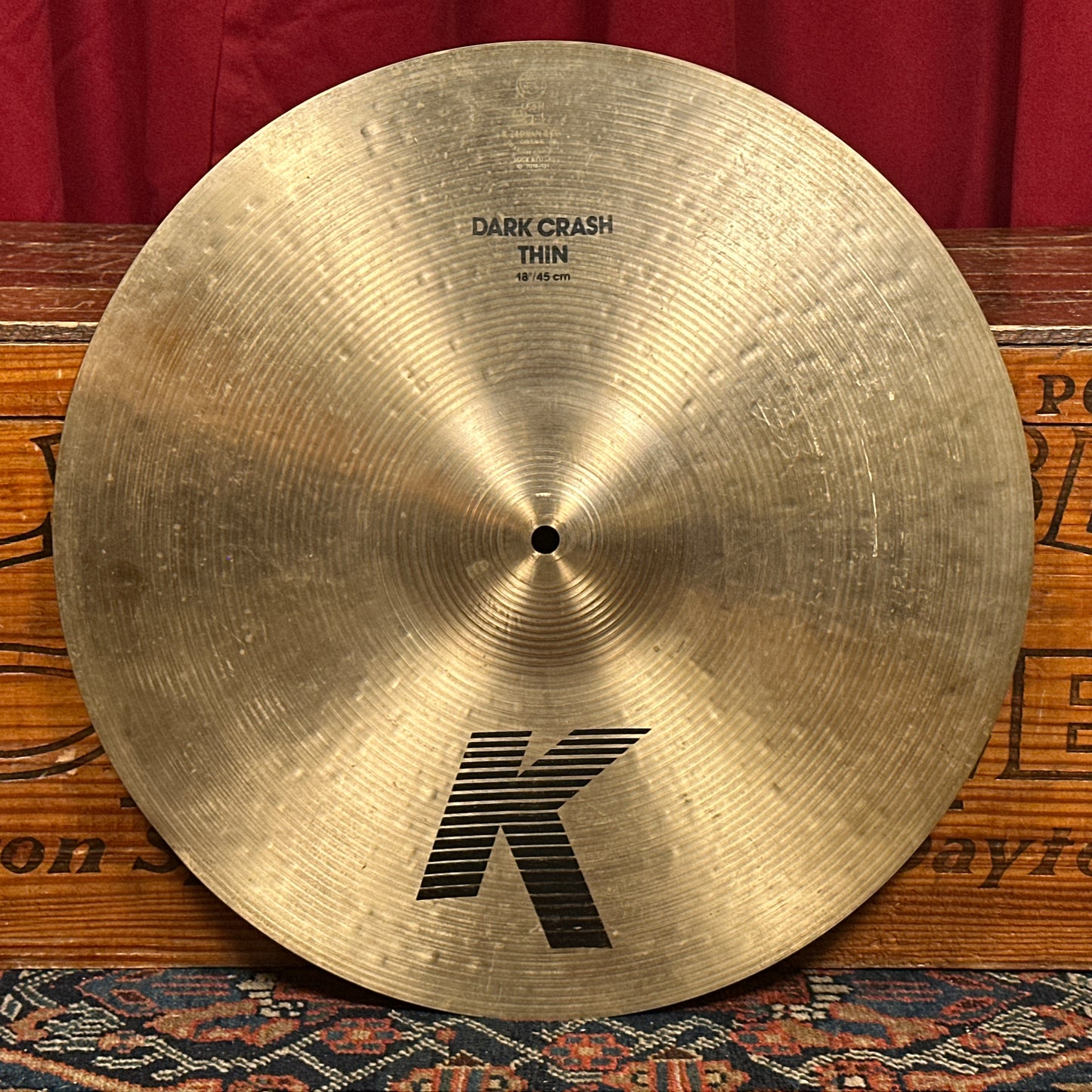 18" Zildjian K 1990s IAK Dark Crash Thin Cymbal 1352g *Video Demo*
