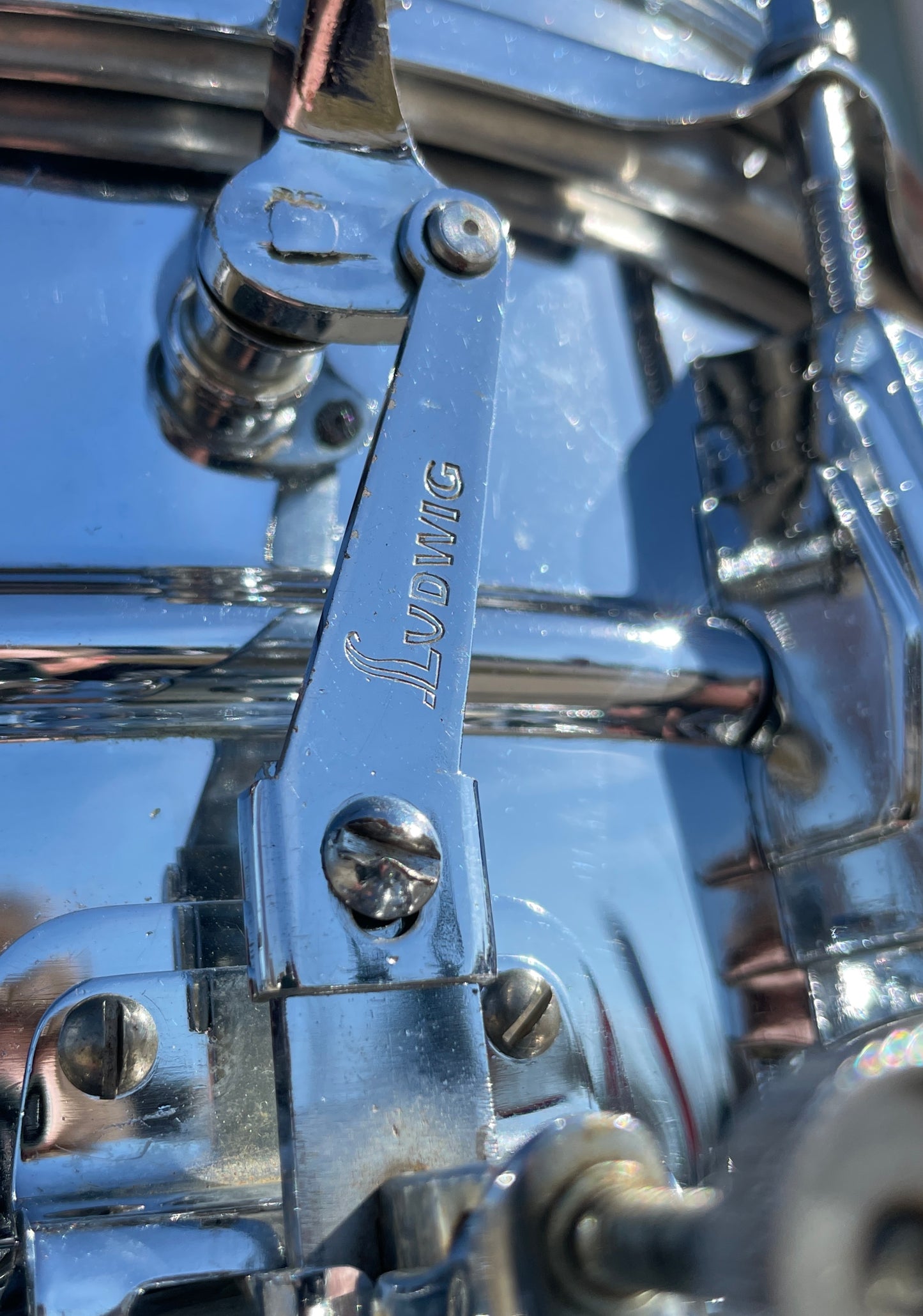 1958-1959 Ludwig 5x14 No. 410 Super Sensitive Snare Drum Trans Badge COB Supraphonic