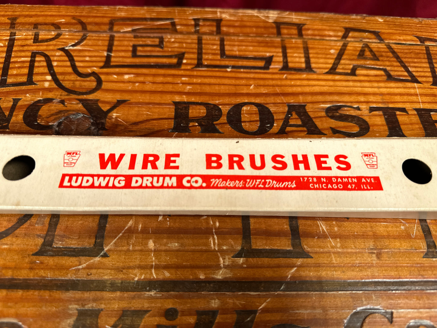 1960s Ludwig No. 191A Ball End Grooved Model Retractable Brushes