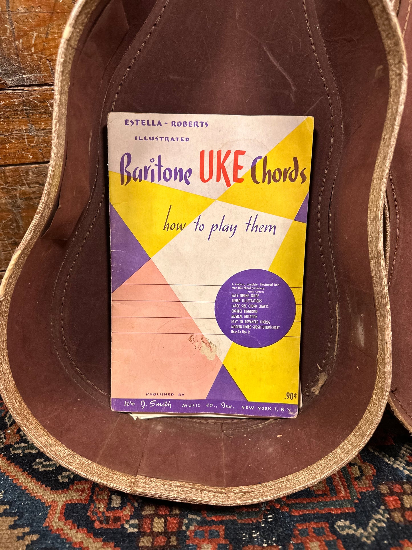 1950s Harmony Baritone Ukulele w/ Case Mahogany Rosewood