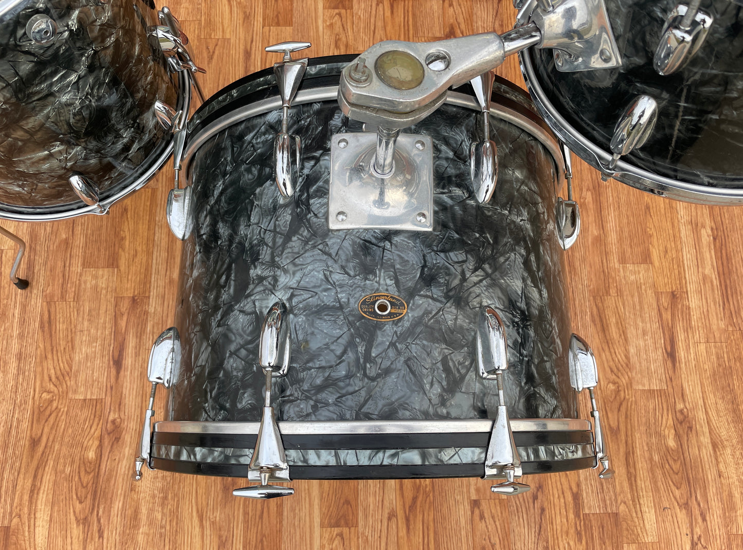 1968 Slingerland No. 9N Drum Set Black Diamond Pearl 20/12/14 *Video Demo*